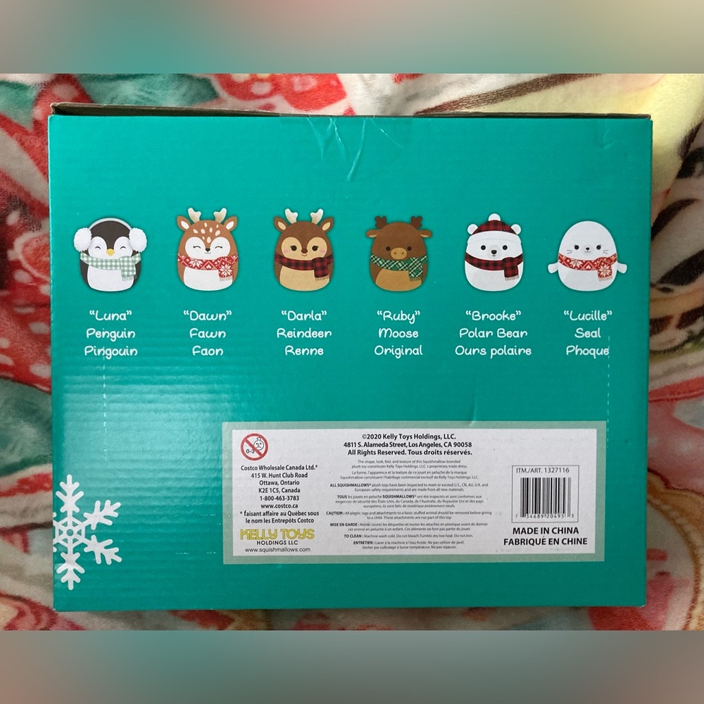 Retired Squishmallows Festive Plush Ornament Collection 2020 Christmas Holiday - Picture 2 of 2